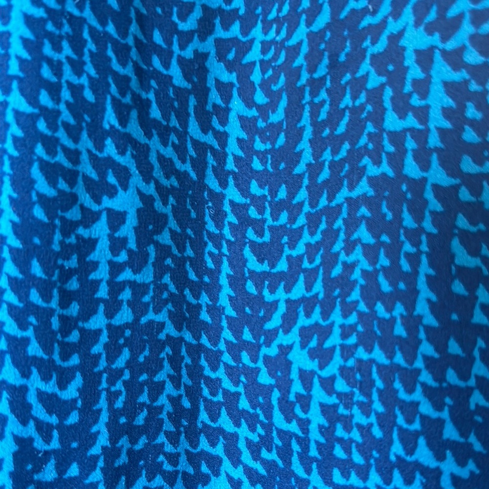 Ann Taylor Blue Patterned Blouse - image 3